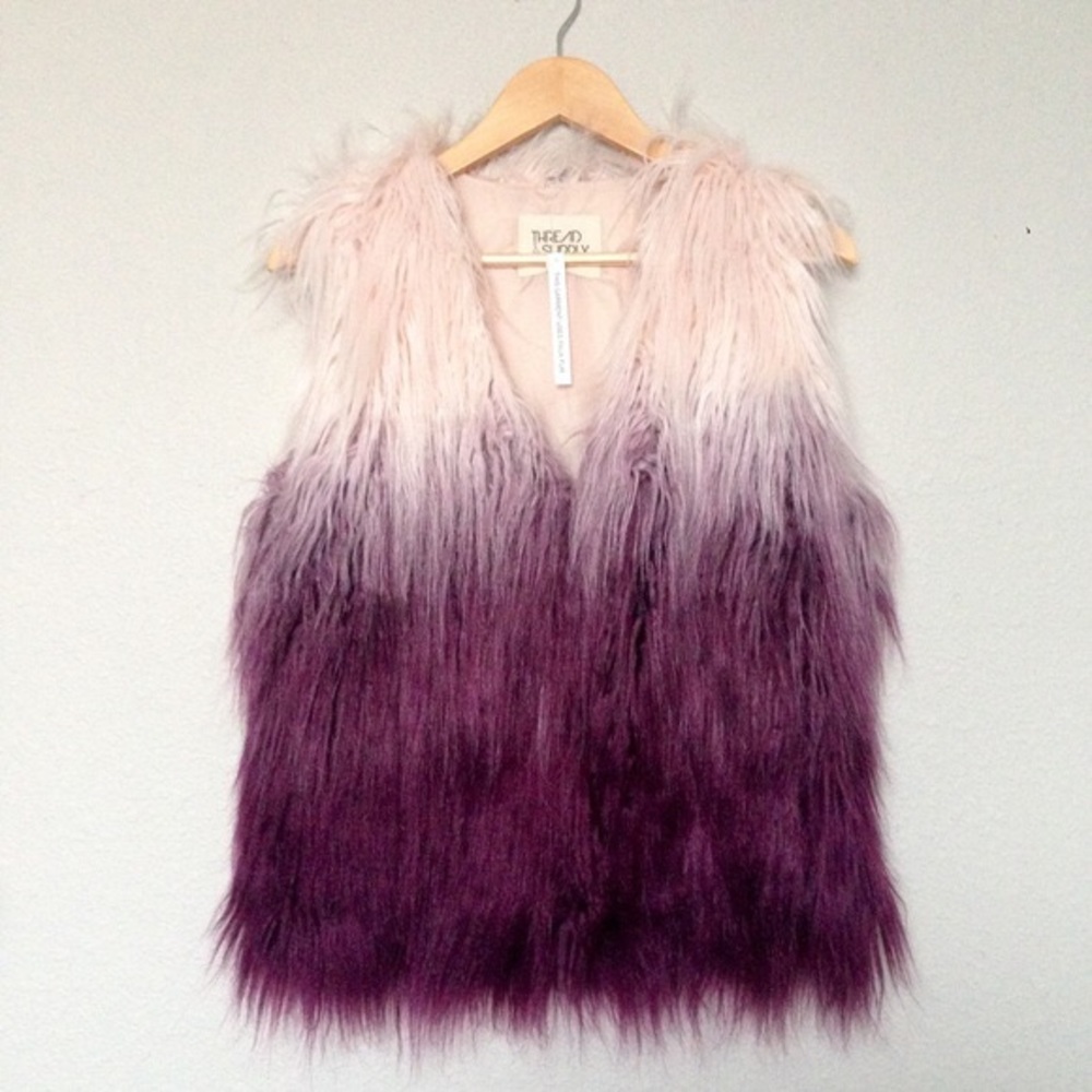 Pink Fur Vest